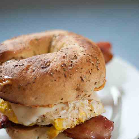 Everything Bagel Egg Sandwich