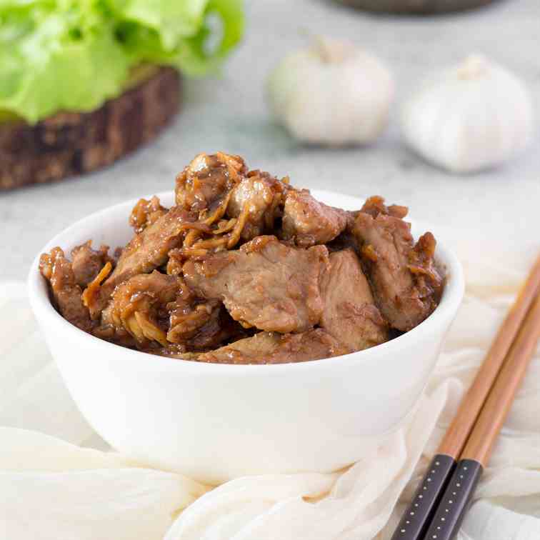 Thai Garlic Pork - Moo Gratiem