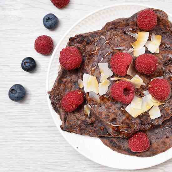 Blueberry Quinoa (Thin) Pancakes