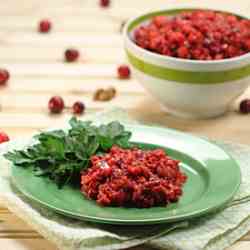 Mom's Sweet Cranberry Relish