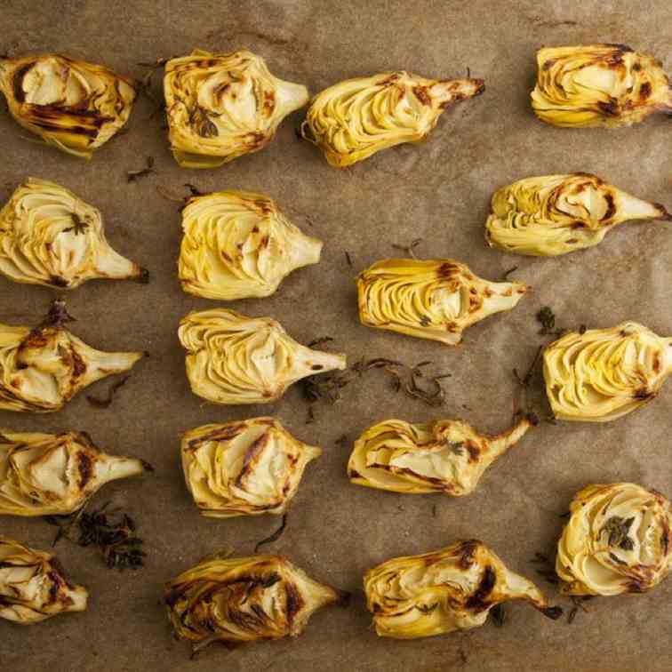 Roasted Artichoke Hearts