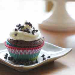 mint chocolate chip cupcakes