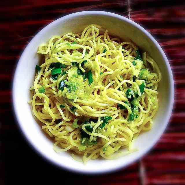 Ginger Scallion Noodles