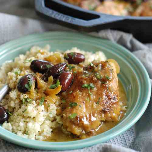 Skillet Moroccan Chicken Tajine