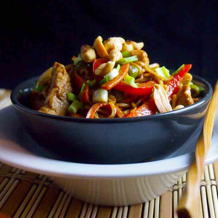 Spicy peanut butter noodles