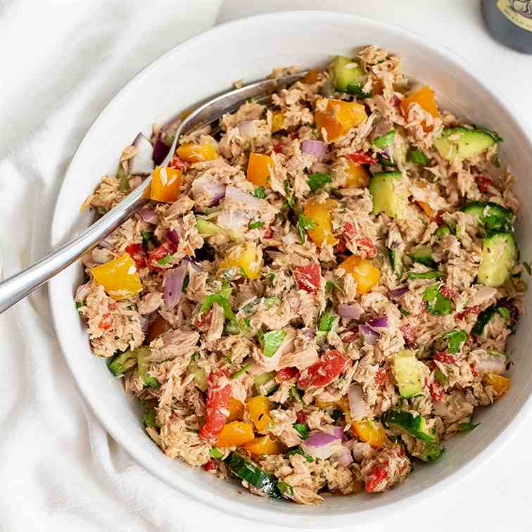 Healthy Mediterranean Tuna Salad