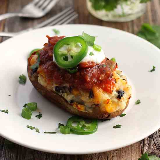 Southwestern Twice Baked Potatoes