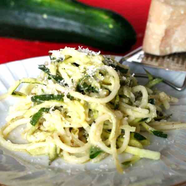 Zucchini Pasta with Lemon-Parmesan Sauce