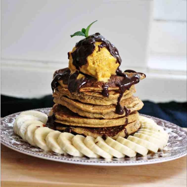 Pumpkin Pancakes and Fro-Yo