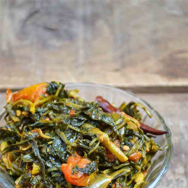 Kusm Bhaji Saag | Safflower Leaves