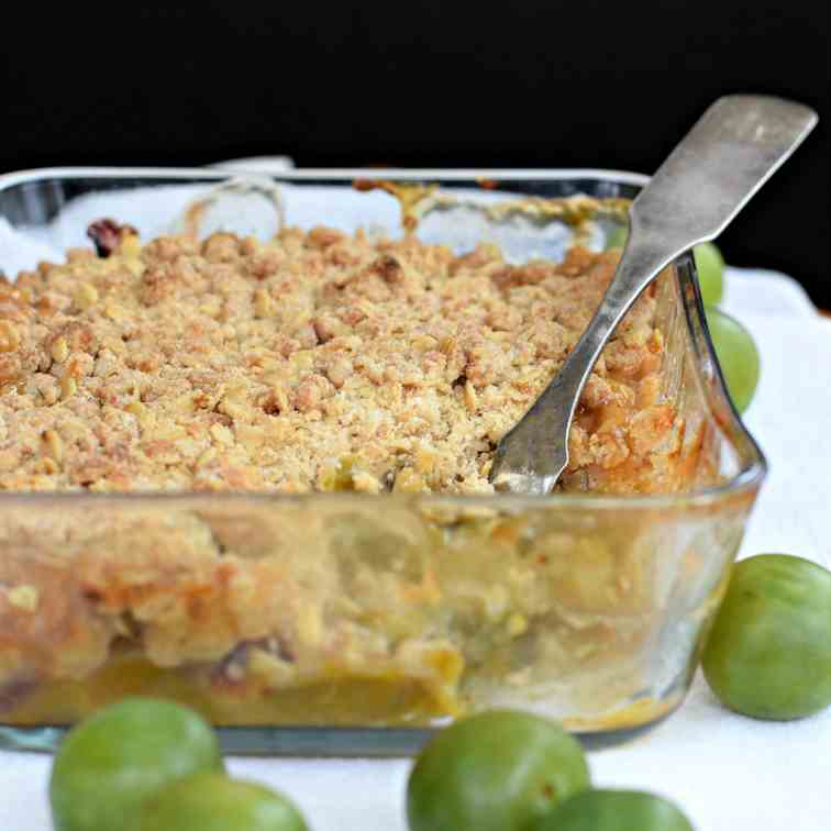 Greengage Plum Crumble