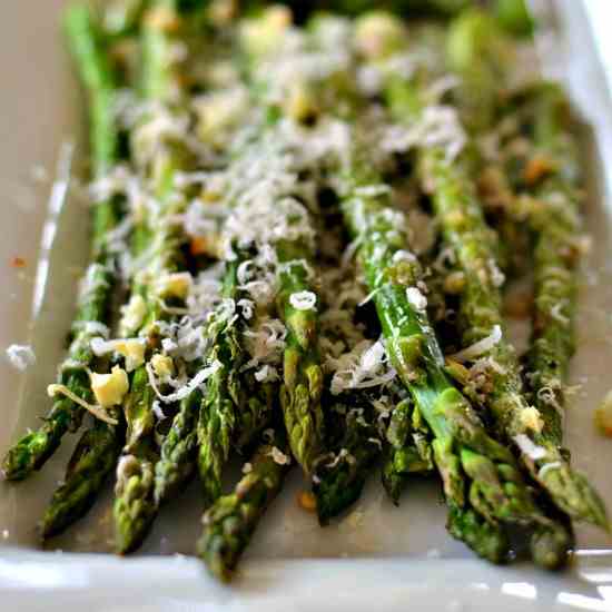 Oven Roasted Parmesan Asparagus