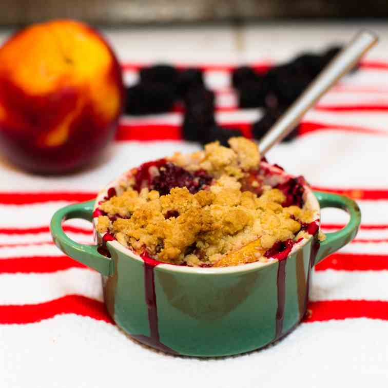 Blackberry Nectarine Crumble