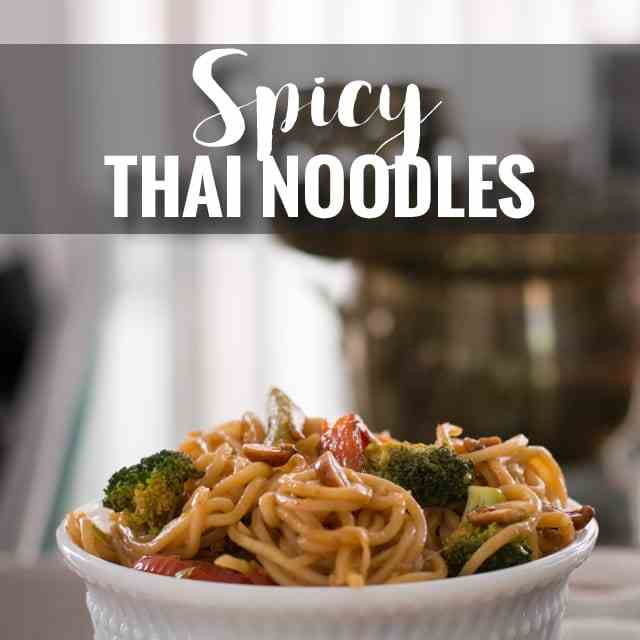 Spicy Thai noodles