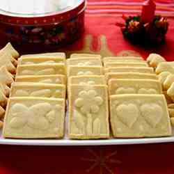 Marzipan Shortbread Cookies