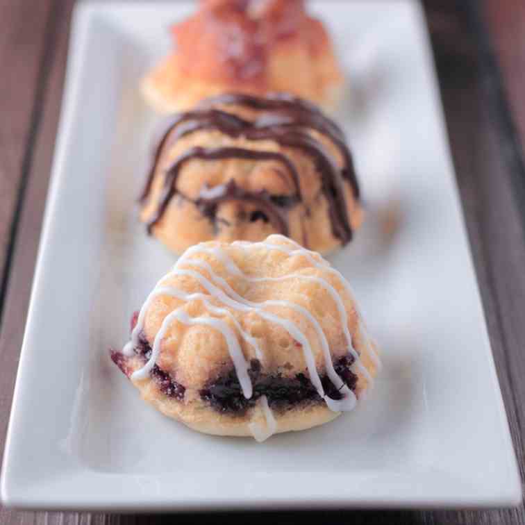 Mini Sour Cream Bundt Cakes