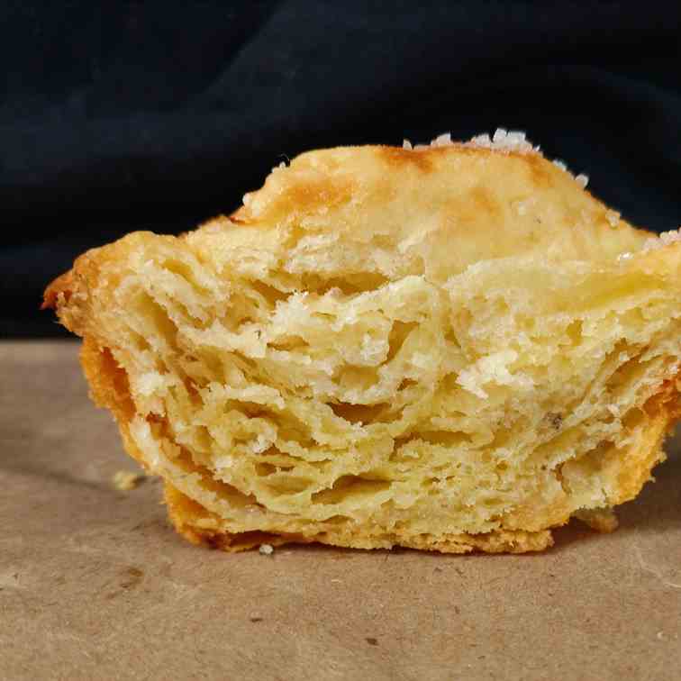 Kouign Amaan with orange honey butter