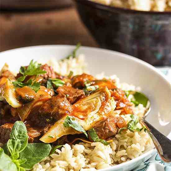 Lamb and Artichoke Stew