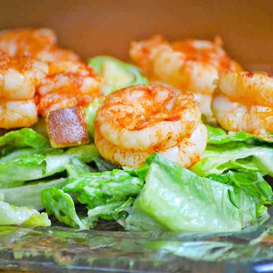 Spicy Shrimp Caesar