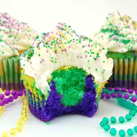 Mardi Gras Cupcakes