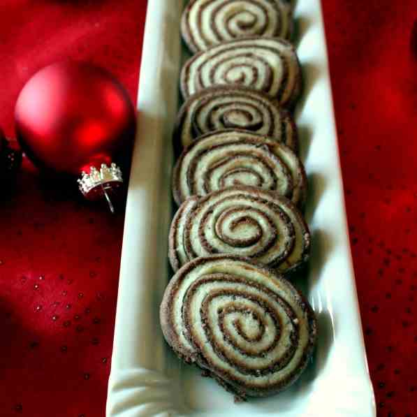 Black and white Butter Cookies