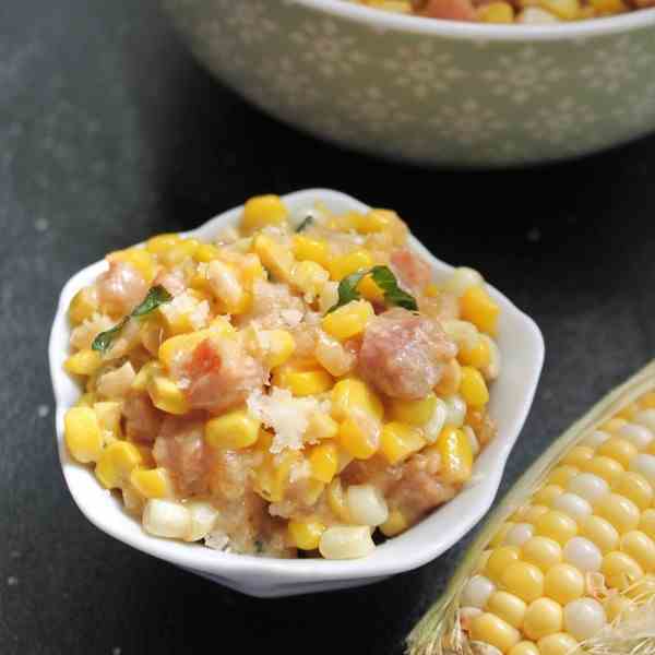 Creamy Corn with Pancetta