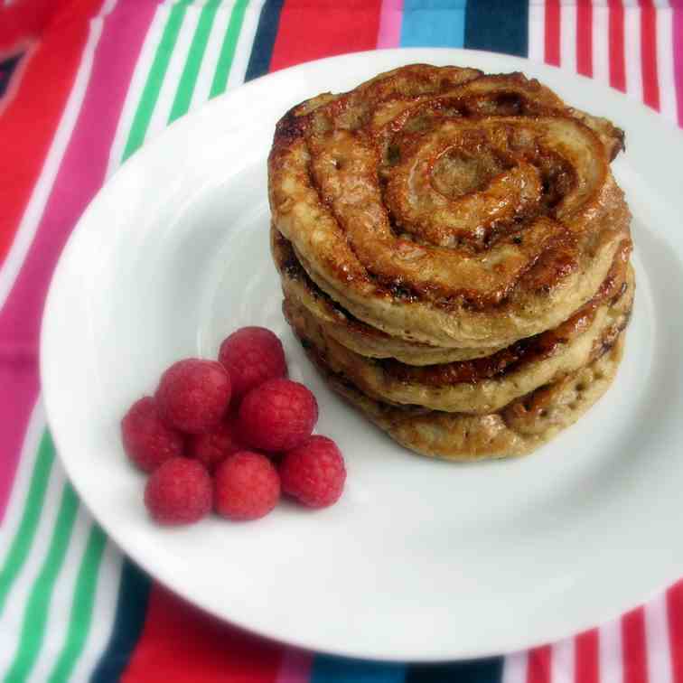 Cinnamon Roll Pancakes