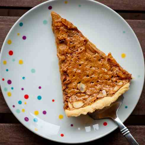 Caramel custard tart