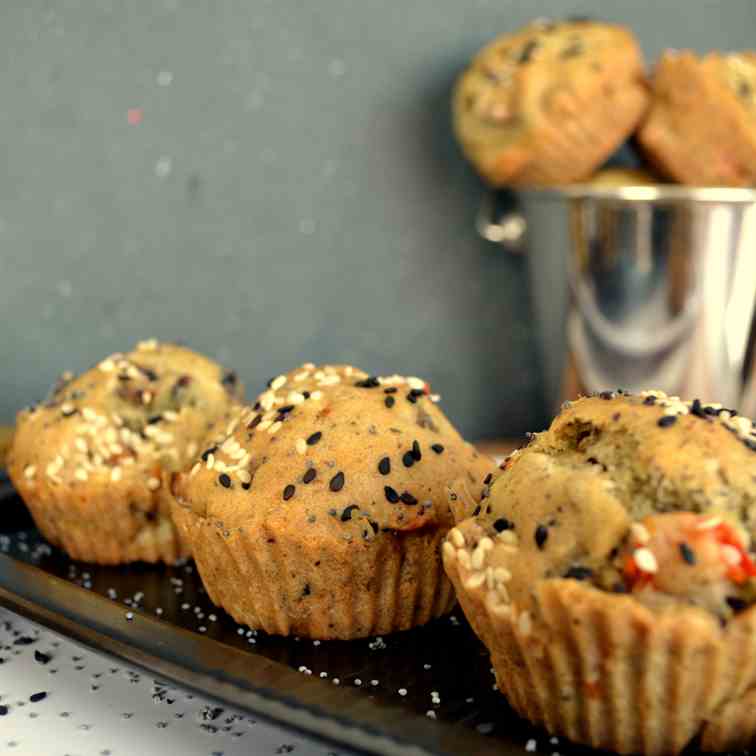 Vegan olive muffins