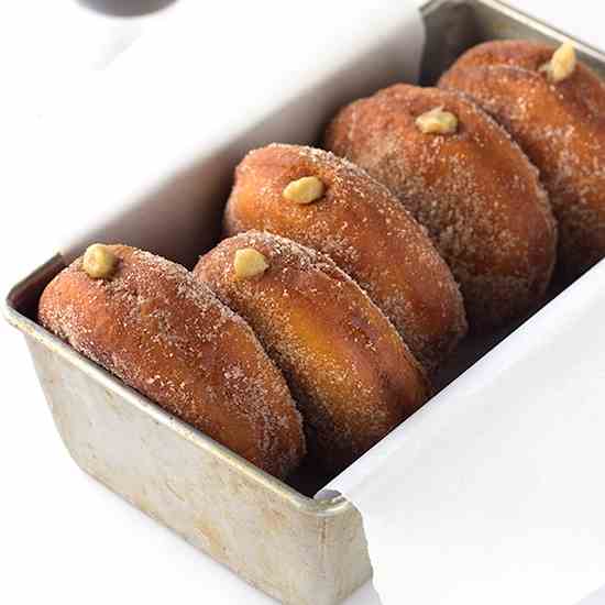 Coffee Custard Filled Donuts