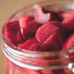 Lemongrass Poached Rhubarb