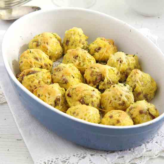 Polenta and Cheese Balls