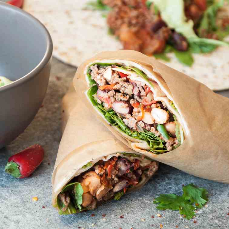 Meat lovers Chilli con Carne Wrap