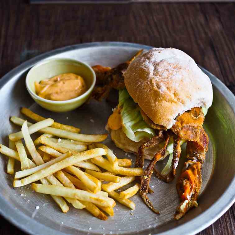 Soft Shell Crab Burgers