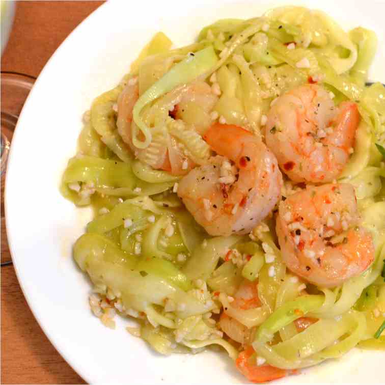 Zucchini Shrimp Scampi