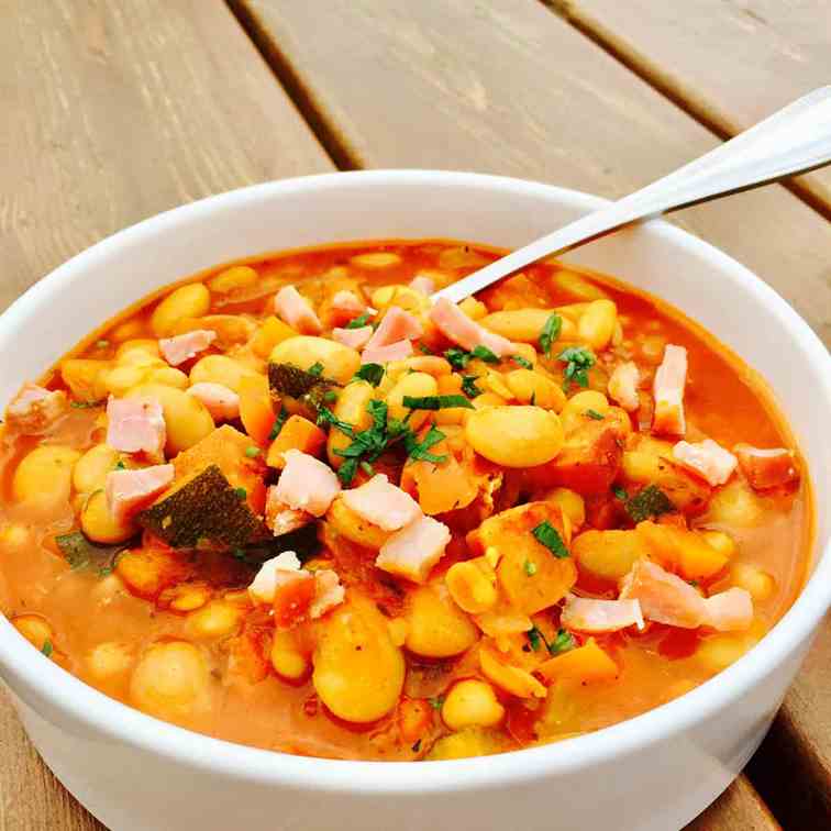 Best ever cannellini and butter bean soup