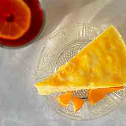 Skinny tangerine mousse cake