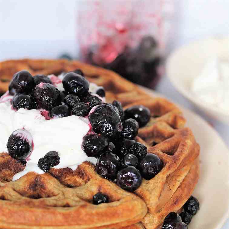 Super Easy 4 Ingredient Waffles