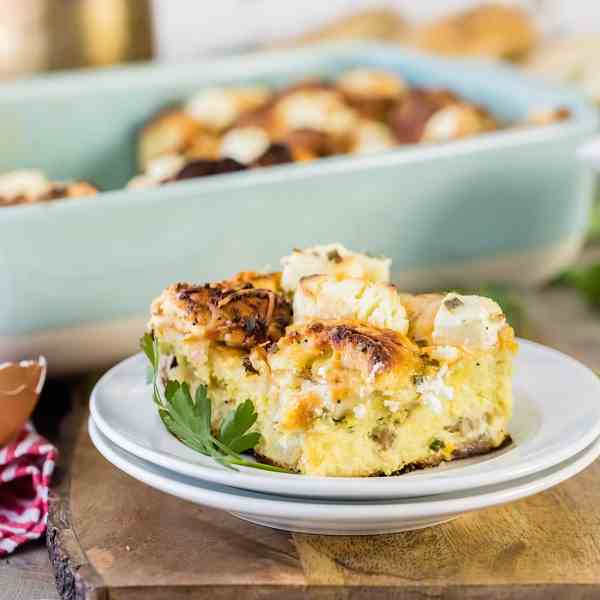 Everything Bagel French Toast Casserole