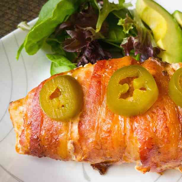 Bacon Wrapped Jalapeno Chicken Breast