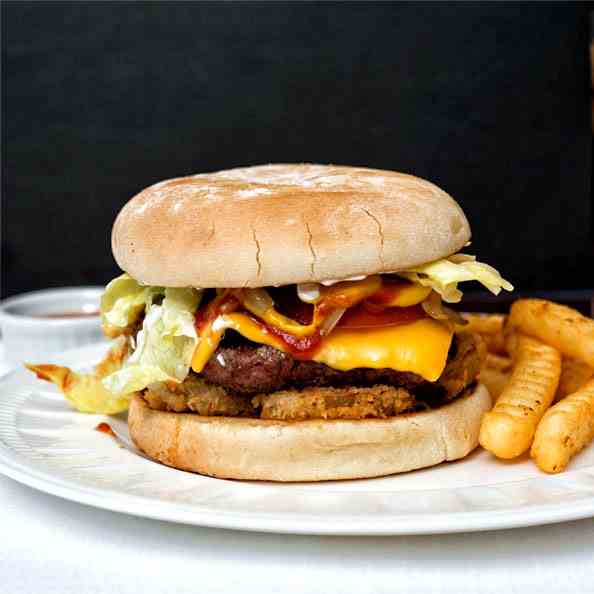 Double Onion Cheeseburger