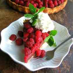 Raspberry and Dark Chocolate Tart