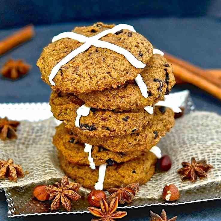Hot Cross Cookies