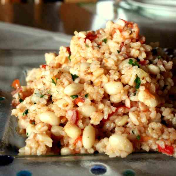 Portuguese Rice with white Beans