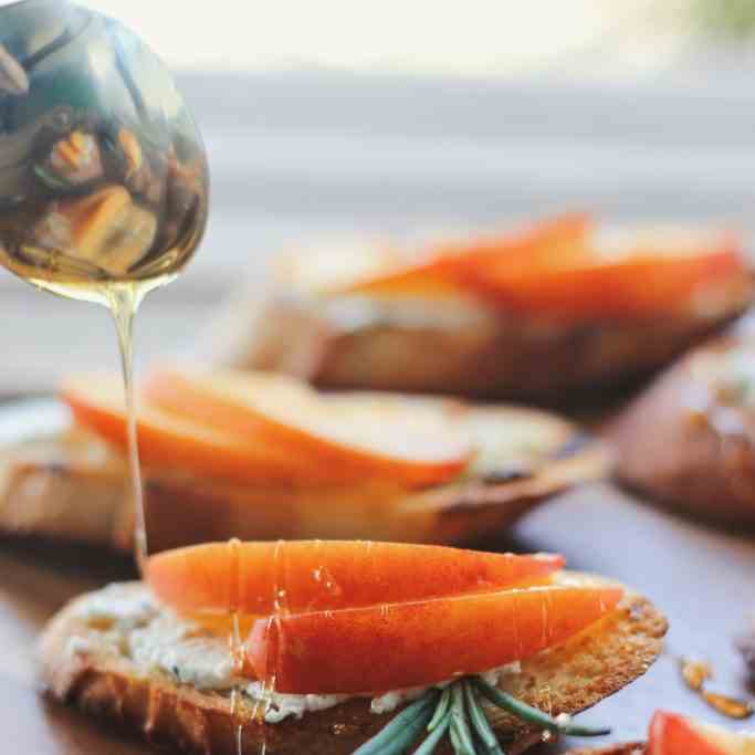 Nectarine Crostini