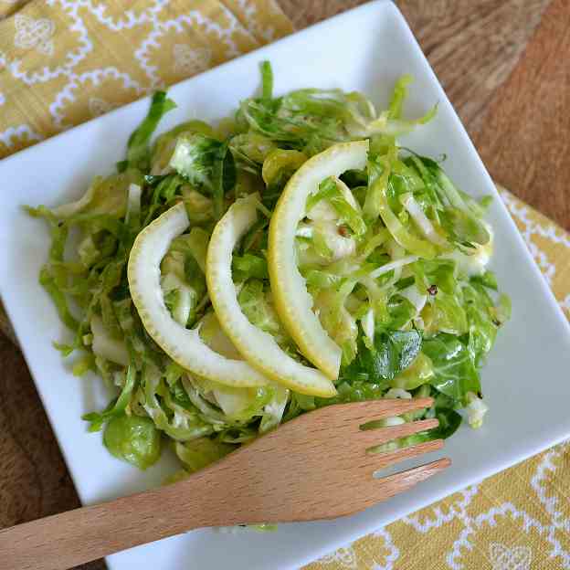 Shredded Brussels Sprout Salad