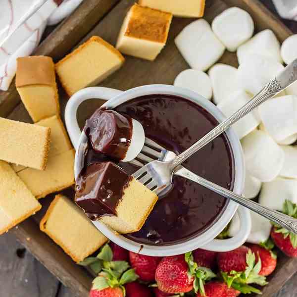 Spiked Chocolate Hazelnut Fondue