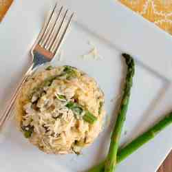 Brown Rice Risotto with Asparagus