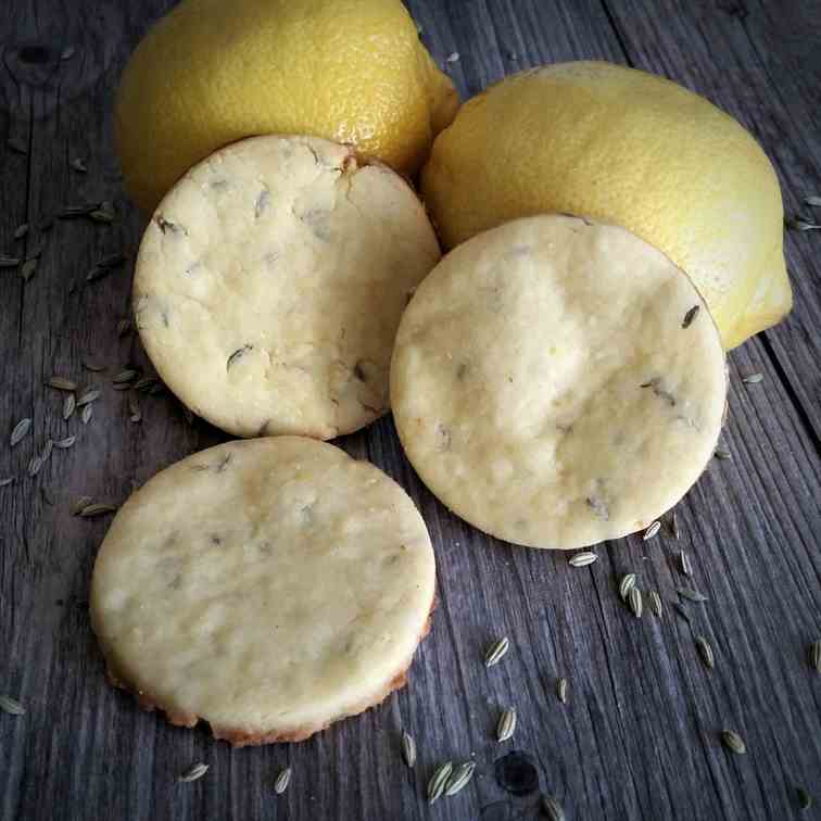 Lemon, Fennel, Olive Oil Shortbread