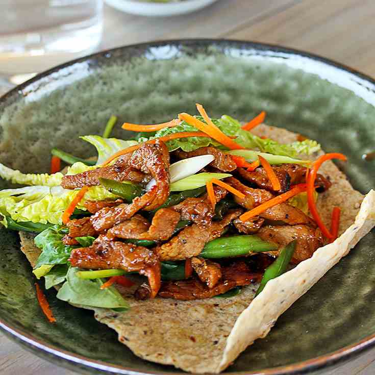 Honey Pepper Pork Wraps